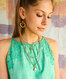 Chi Earrings in Turquoise