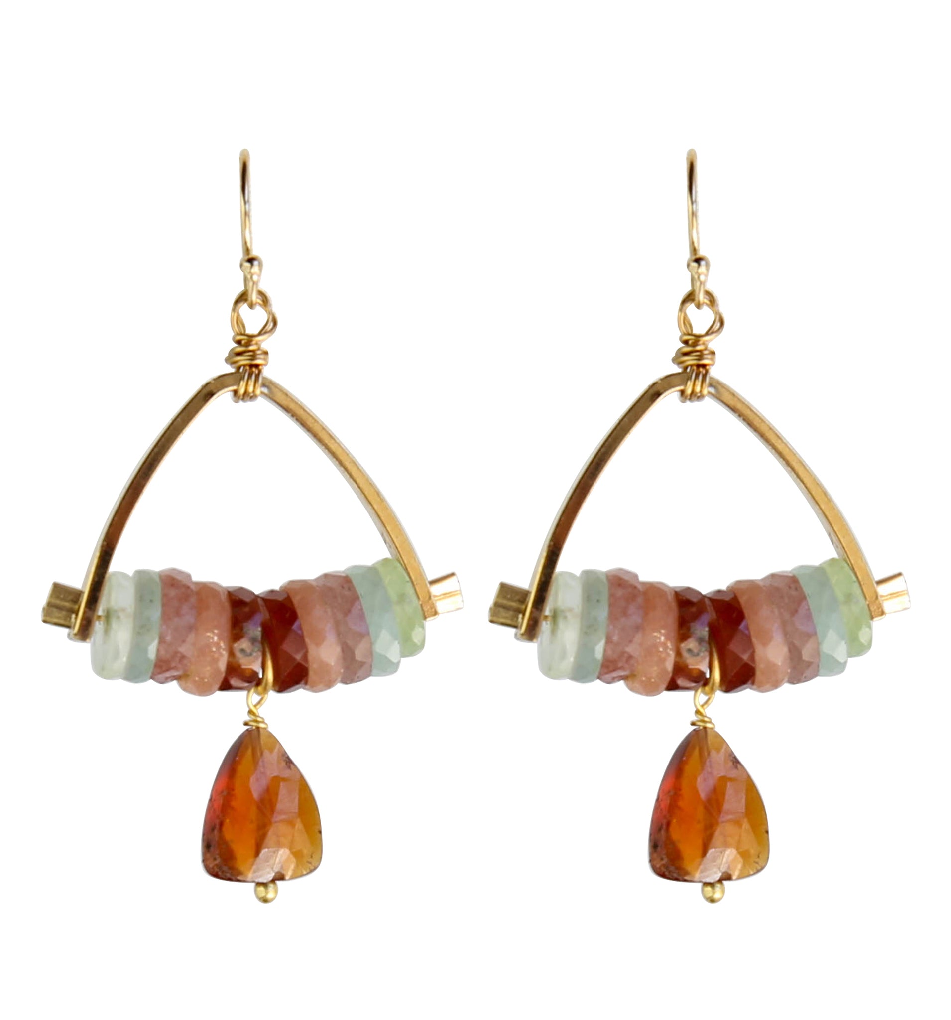 Bridge Earrings in Sunstone Multi