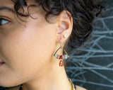 Bridge Earrings in Pyrite