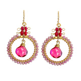 Chi Earrings in Pinks