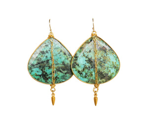 Comice Earrings in Turquoise