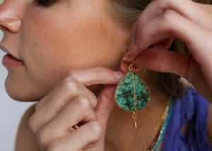 Comice Earrings in Turquoise