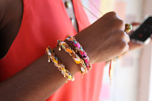 Confetti Bracelet in White