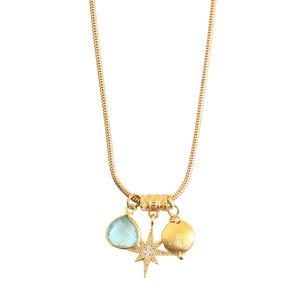 Daze Charm Necklace in Chalcedony