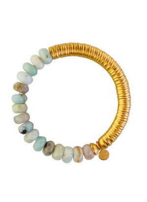 Evra Bracelet with Stones in Gold and Peruvian Opal