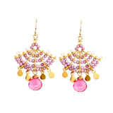 Fandango Earrings in Lilac Pink