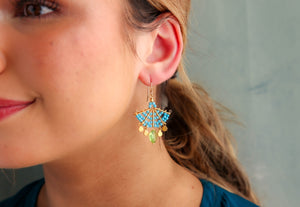 Fandango Earrings in Skipper Blue