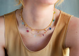 Gemstone Station Necklace