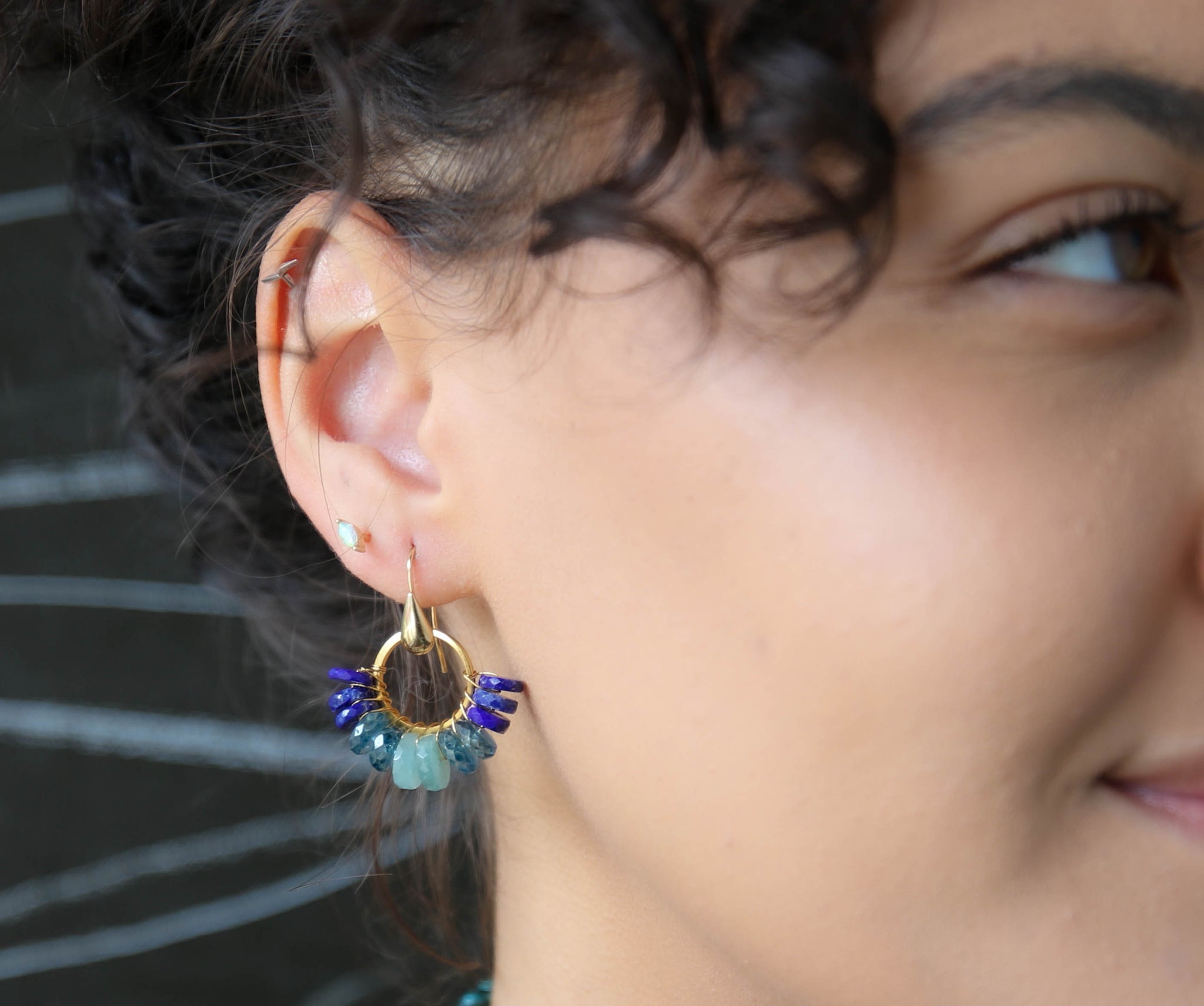 Jalisco Earrings in Labradorite