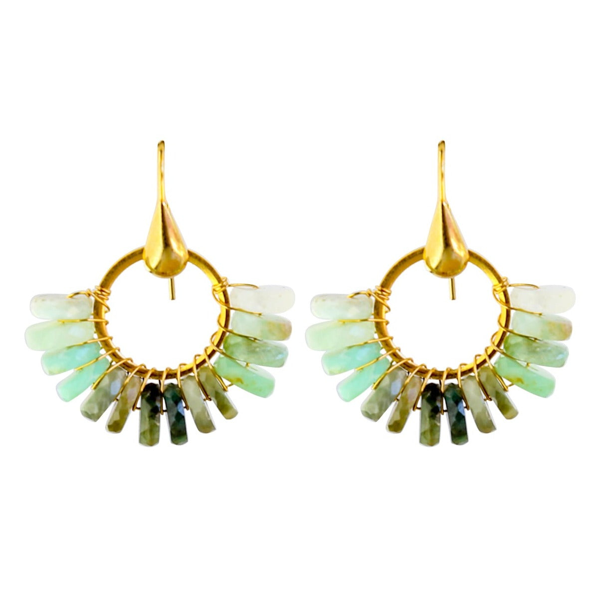 Jalisco Earrings in Peruvian Opal