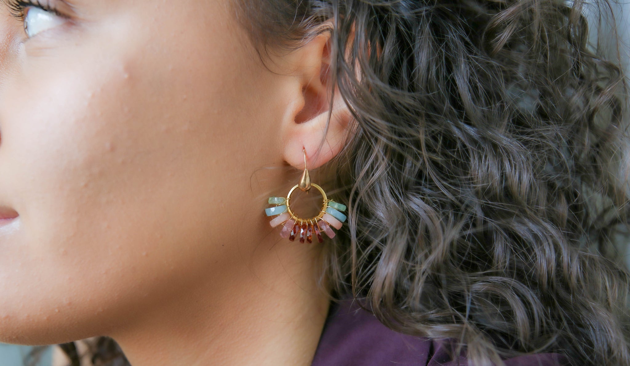 Jalisco Earrings in Moonstone