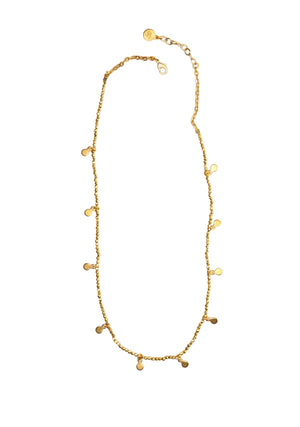 James Short Necklace in Gold Pyrite