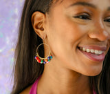 Karaoke Earrings in Turquoise