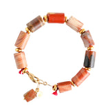 Keystone Bracelet in Brick Red