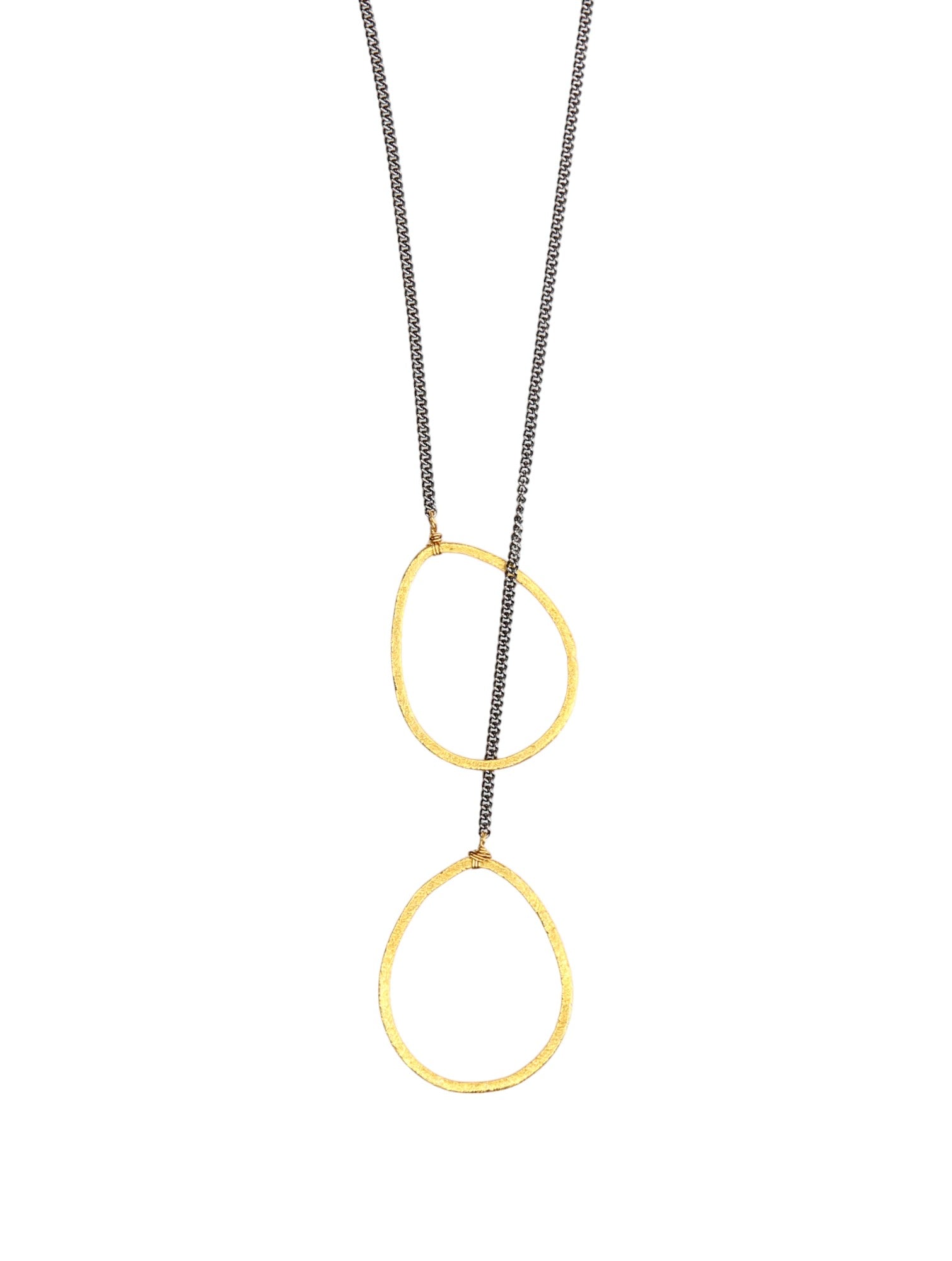 Loop Lariat in Gold and Black