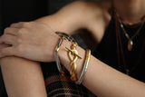 Morgan Triple Strand Bracelet in Gold