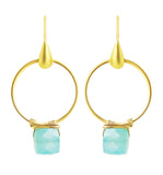 Satchel Earrings in Chalcedony