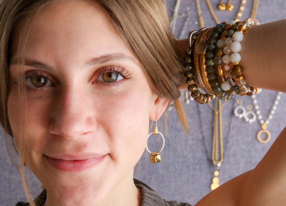 Satchel Earrings in Tiger's Eye