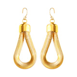 Silk Earrings in Gold