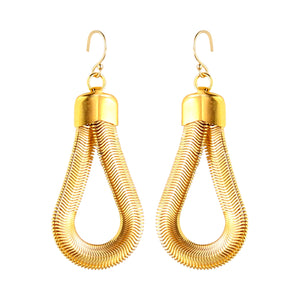 Silk Earrings in Gold