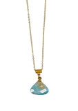 Simms Adjustable Pendant in Blue Tinted Moonstone