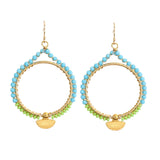 Temple Earrings in Turquoise