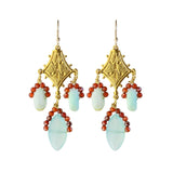 Tudor Earrings in Chalcedony